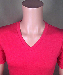 Red V Neck T-shirt by Millenia Xpose